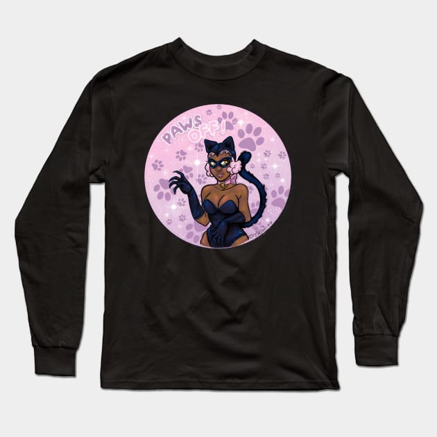 Paws Off! Long Sleeve T-Shirt by The Asylum Countess